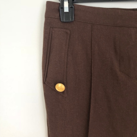 New Vertigo Paris Brown Career Ankle Pants - Picture 2 of 6